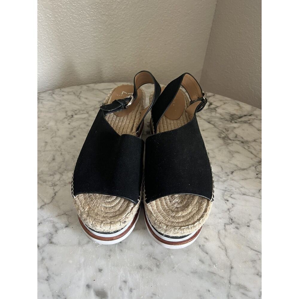 Marc Fisher Quint Slingback Wedge Sandal Size 9 M Lug Sole Platform - Picture 2 of 6